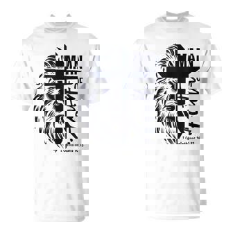 Man Of Faith Corinthians Quote Christian Religious Quote Art Tank Top T-Shirt | Mazezy