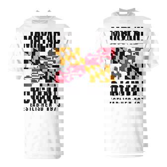 Maryland Original 1973 Md State Flag T-Shirt | Mazezy