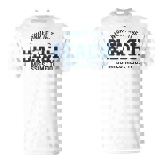 Maybe The Beach Misses Me Ocean Vacation Tee T-Shirt | Mazezy