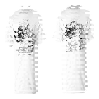 Mechanics Car Enthusiast Men Engine Pieces Cars T-Shirt | Mazezy