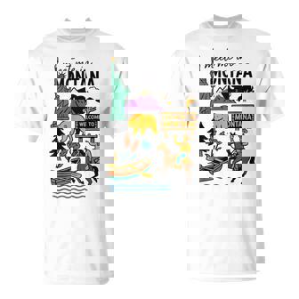 Meet Me In Montana Cute US State Travel Retro Women T-Shirt | Mazezy