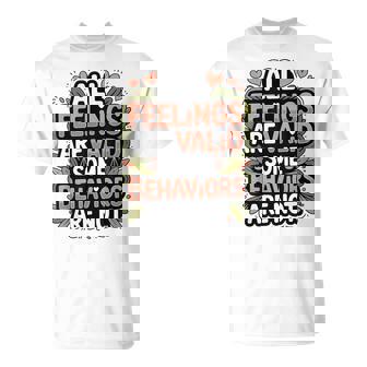 Mental Health Awareness All Feelings Are Valid Be Kind T-Shirt | Mazezy