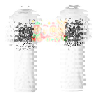 Merry Christmas Dachshund Dog Xmas Lights Holiday Pet T-Shirt | Seseable CA