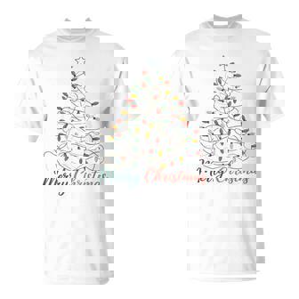 Merry Christmas Tree Lights Family Matching T-Shirt - Monsterry