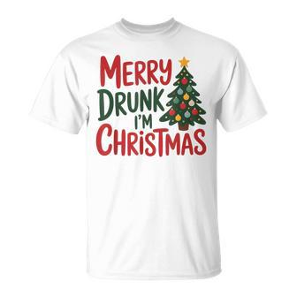 Merry Drunk I'm Christmas Holiday T-Shirt | Seseable UK