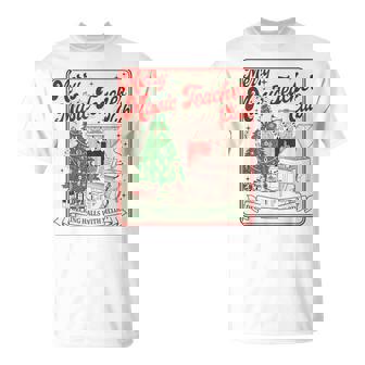 Merry Music Teacher Club Vintage Music Teacher Christmas T-Shirt | Mazezy
