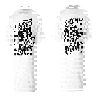 Metalero Desde Bebé Rockeando Con Mamá Como Un Pro Camiseta unisex - Regaloses