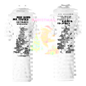 Mind Yo Business Christmas Is Expensive Cow T-Shirt | Mazezy