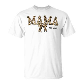 Mom Est 2026 New Mom And Dad For Kids Women Girl Mama T-Shirt | Mazezy