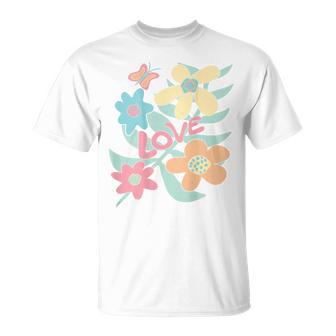 Motif Fleurs Bohème Pour Filles Dos T-Shirt - Cadeauxyz