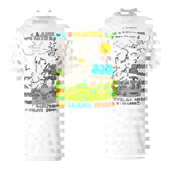 Music Teacher Goose Beautiful Day To Learn Music Back School T-Shirt | Mazezy