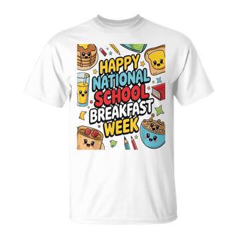 National School Breakfast Week Breakfast Program Lovers 2025 T-Shirt - Thegiftio UK