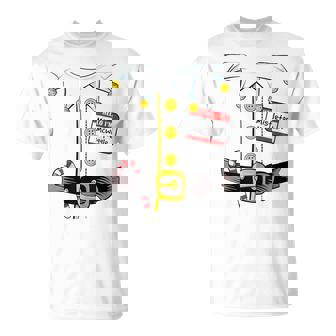 Naughty Elf Christmas Party Outfit Festive Adult Humor T-Shirt - Monsterry