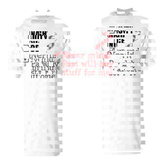 Naughty Nice List Papi Will Buy It Grandchild T-Shirt | Mazezy