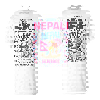 Nepal Culture Outfit Idea For Kids Nepalese Nepali Flag T-Shirt | Mazezy