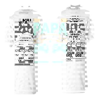 Niveau Papa Débloqué Pour 1Er Bébé Annonce Grossesse Geek T-Shirt - Cadeauxyz