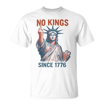 No Kings Since 1776 4Th Of July Statue Of Liberty T-Shirt - Thegiftio UK