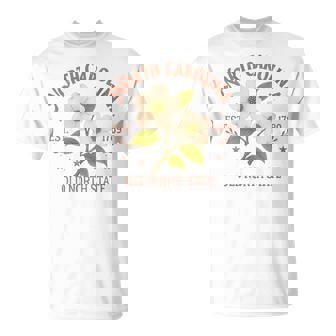 North Carolina The Old North State Travel Flowering Dogwood T-Shirt | Mazezy