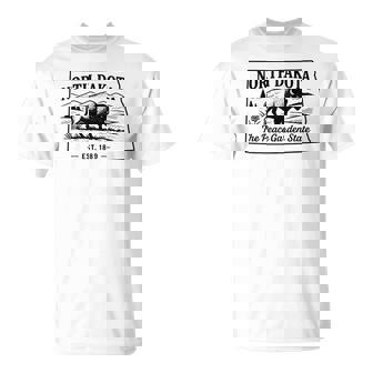 North Dakota The Peace Garden State Est 1889 T-Shirt | Mazezy
