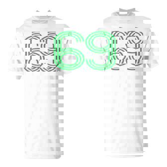 Number 69 シャツ レトロ ユニフォーム ヨーロッパスタイル バックプリント ジャージ Tシャツ - Kawaiitshirt