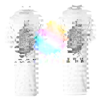 Nyc ニューヨークシティスカイライン 自由の女神 Tシャツ - Kawaiitshirt