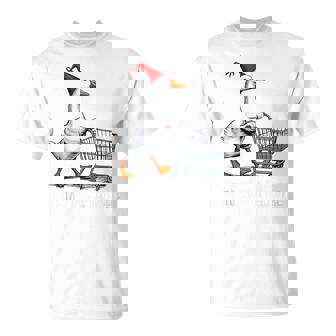 Off To Cause a Kerfuffle Silly Bird Witch Hat Shopping Cart Tank Top T-Shirt | Mazezy