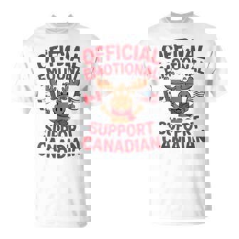 Official Emotional Support Canadian Hockey Player Coach T-Shirt | Mazezy