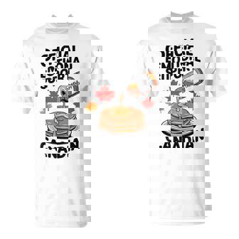 Official Emotional Support Canadian Maple Syrup Pancakes T-Shirt | Mazezy