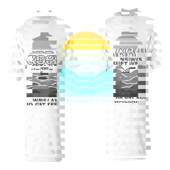 Okoboji Sunset Waves Shirt Vintage Iowa Great Boat T-Shirt | Mazezy