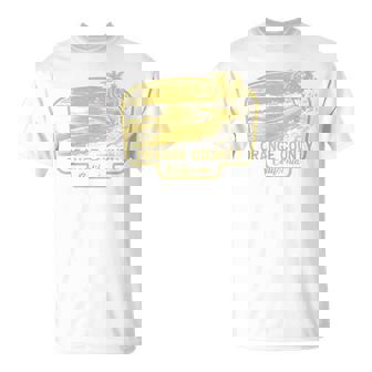 Orange County California Beach Surf Vintage Blue Men Women T-Shirt | Mazezy