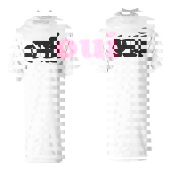 Oui Minimal French Style 90S Vintage Retro Graphic T-Shirt - Thegiftio