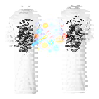 Outta This World Cute Planet Space Lover Astronaut Galaxy T-Shirt | Mazezy