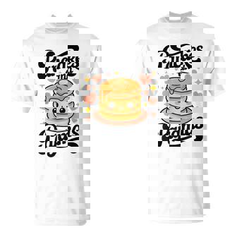 Pancakes And Pajamas Kawaii Pancake Breakfast Sleepover T-Shirt - Thegiftio