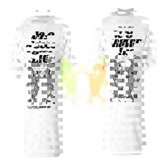 Pea & Carrot Vegetables Best Friend BFF We Go Together Like T-Shirt | Mazezy