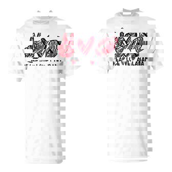 Peace Love Alabama Men Women Kids Boys Girls Youth Teen T-Shirt | Mazezy