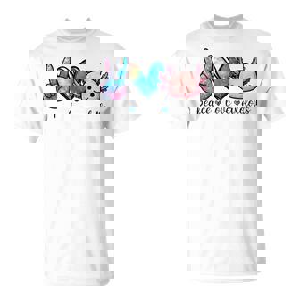 Peace Love Axolotls Cute And Colorful Galaxy Axolotl Women T-Shirt - Thegiftio