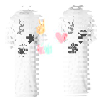 Peace Love Bell Peppers Premium T-Shirt | Mazezy