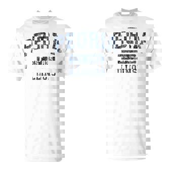 Peoria Illinois IL Vintage Established T-Shirt | Mazezy