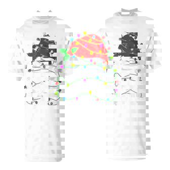 Pepe Claus Christmas Santa Hat Lights Pajama Xmas T-Shirt | Mazezy