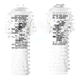 Peterson AFB Colorado Air Force Base Fighter Jets Tee T-Shirt | Mazezy