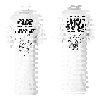 Piano Music Pianist Technician Humor Musician Player T-Shirt | Mazezy