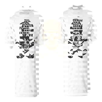 Pirate Style Vintage Skull Golf Ball T-Shirt | Mazezy