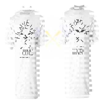 Pistakee Lake Illinois Outdoors Vintage Tank Top T-Shirt | Mazezy