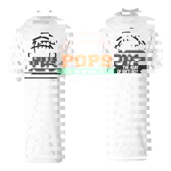Pops Of The Birthday Boy Football Party Family Matching T-Shirt | Mazezy
