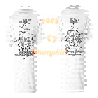 Pops Of A Little Pumpkin Thankful Grandpa To Be T-Shirt | Mazezy