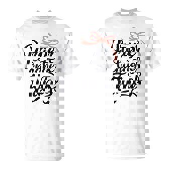 Prayer Changes Things Bow Christian Girl Teen Cute Jesus T-Shirt | Mazezy