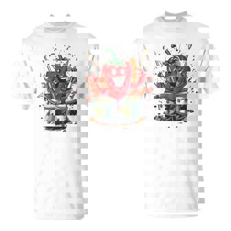 Pretty Paprika Drummer For Drumming And Chili Lovers Premium T-Shirt | Mazezy