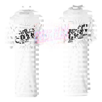 Proud Of My Country Ashamed Of My Government USA Graphic T-Shirt | Mazezy