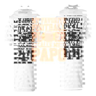 Proud Papo Football Lover Family Sports Fan Grandpa Player T-Shirt | Mazezy