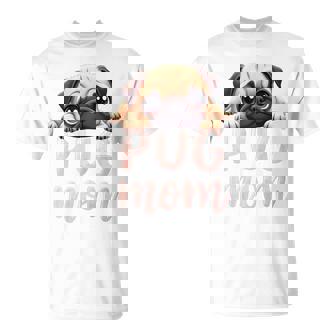 Pug Mom Dog Pug Mama Cute Puppy T-Shirt | Seseable UK